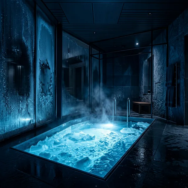 Cold plunge pool at Lab 33 recovery facility