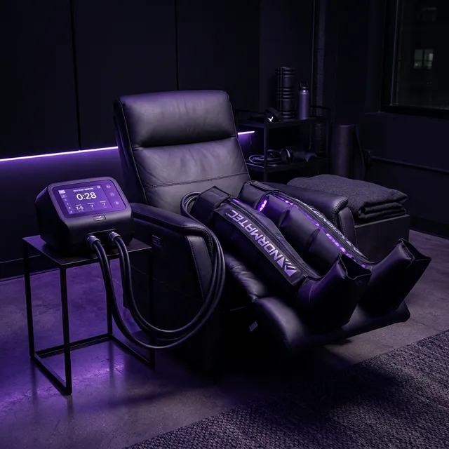 Normatec compression recovery system at Lab 33